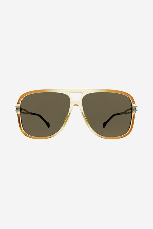 Gucci oversize caravan shape sunglasses - Lux Studios