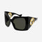 Gucci oversized black butterfly sunglasses