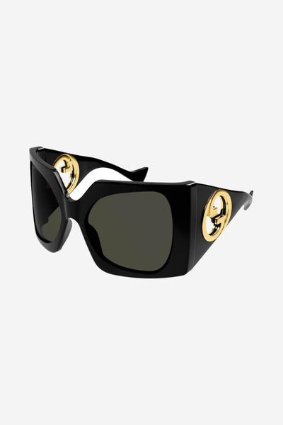 Gucci oversized black butterfly sunglasses - Lux Studios