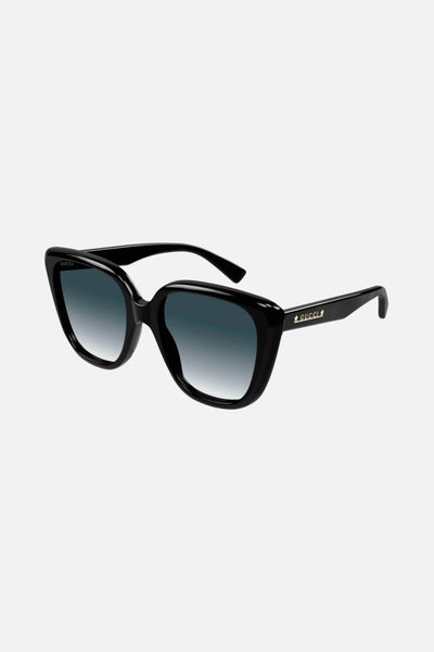 Gucci oversized cat eye black sunglasses - Lux Studios