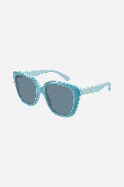 Gucci oversized cat eye blue sunglasses - Lux Studios