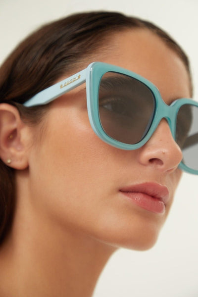 Gucci oversized cat eye blue sunglasses - Lux Studios