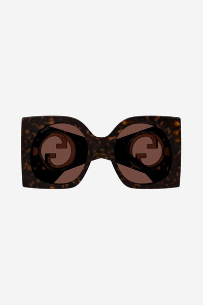 Gucci oversized havana butterfly sunglasses - Lux Studios