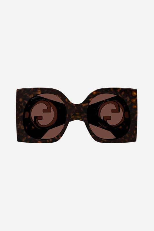 Gucci oversized havana butterfly sunglasses - Lux Studios