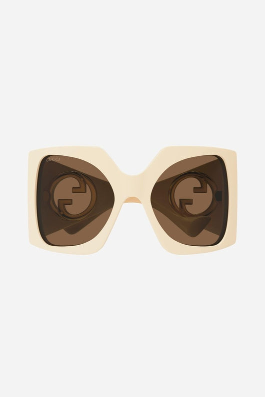 Gucci oversized ivory butterfly sunglasses - Lux Studios