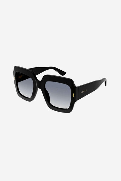 Gucci oversized squared sustainable black sunglasses - Lux Studios