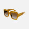 Gucci oversized squared sustainable yellow sunglasses