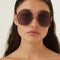 Gucci overzized rimless sunglasses