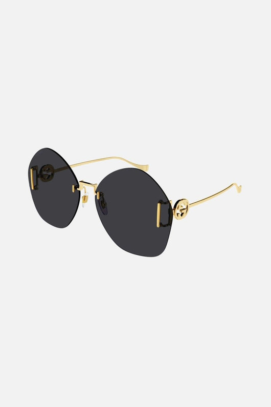 Gucci overzized rimless sunglasses - Lux Studios