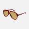 Gucci pilot brown acetate sunglasses