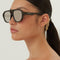 Gucci pilot sporty sunglasses in black