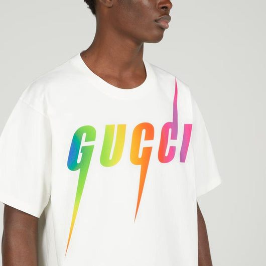 Gucci print cotton T-shirt - Lux Studios