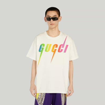 Gucci print cotton T-shirt - Lux Studios