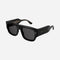Gucci rectangular black sunglasses