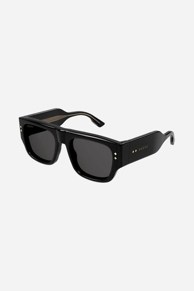 Gucci rectangular black sunglasses - Lux Studios