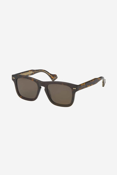 Gucci rectangular havana decor sunglasses - Lux Studios
