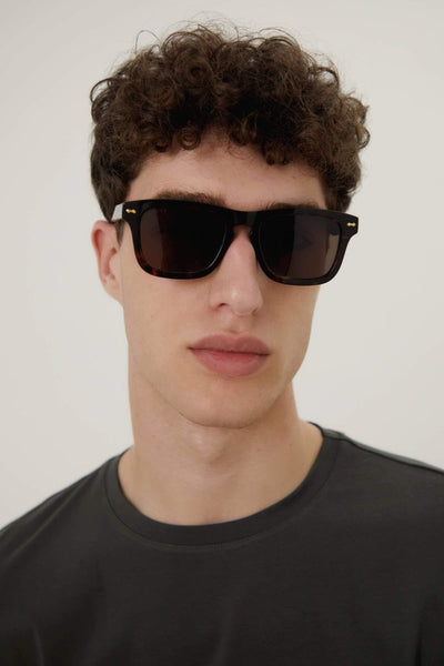 Gucci rectangular havana decor sunglasses - Lux Studios