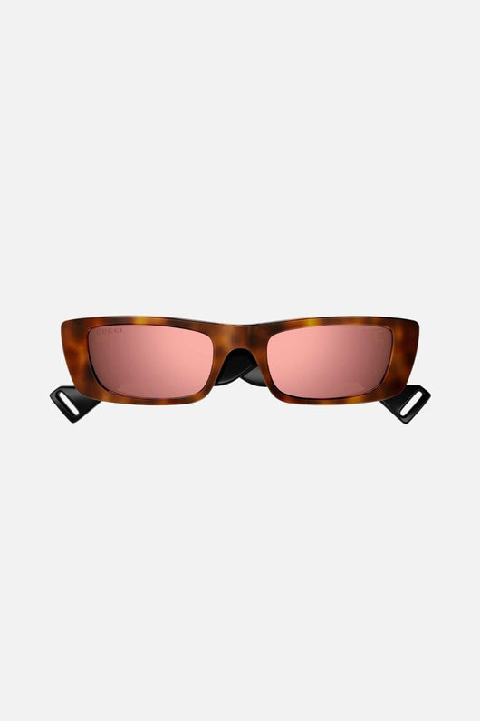Gucci red rectangular sunglasses - Lux Studios