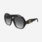Gucci round black femenine sunglasses