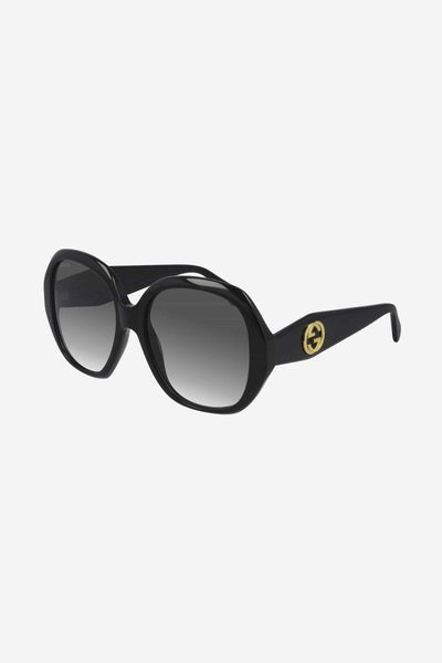Gucci round black femenine sunglasses - Lux Studios