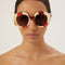 Gucci round bold multicolor sunglasses