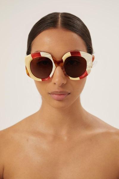 Gucci round bold multicolor sunglasses - Lux Studios
