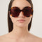 Gucci round havana sunglasses