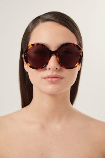 Gucci round havana sunglasses - Lux Studios