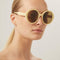 Gucci round ivory sunglasses