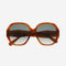 Gucci round light havana sunglasses