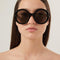 Gucci round style black sunglasses