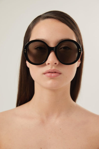 Gucci round style black sunglasses - Lux Studios