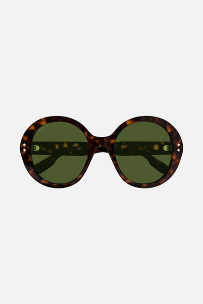 Gucci round style havana sunglasses - Lux Studios