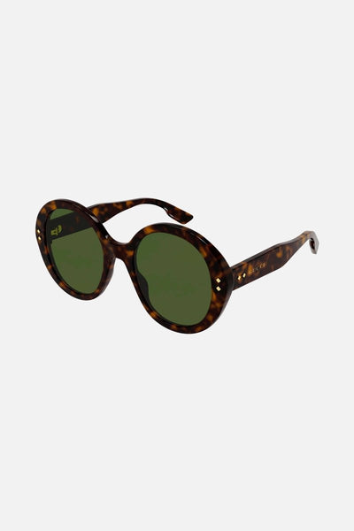 Gucci round style havana sunglasses - Lux Studios