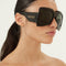 Gucci runway black sunglasses