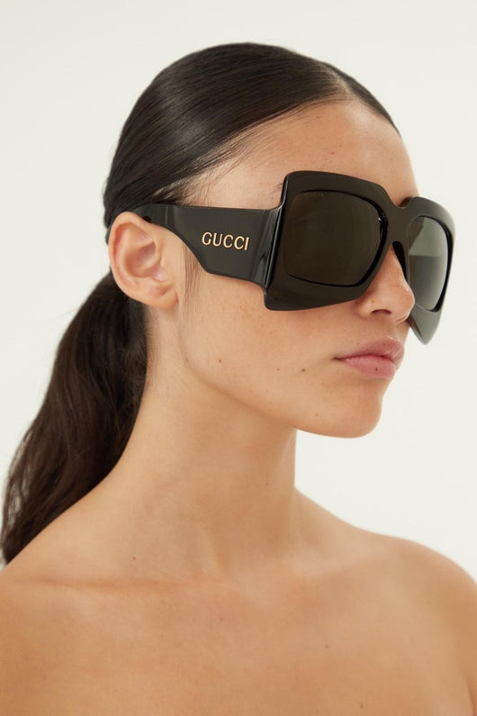 Gucci runway black sunglasses - Lux Studios