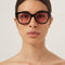 Gucci soft cat-eye black and pink sunglasses