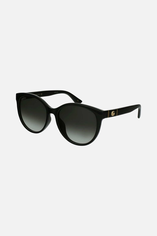 Gucci soft cat-eye black sunglasses - Lux Studios