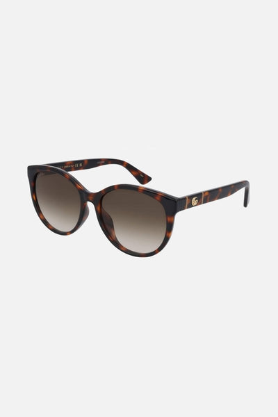 Gucci soft cat-eye havana sunglasses - Lux Studios