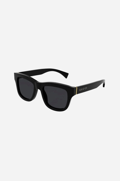 Gucci soft squared black sunglasses - Lux Studios