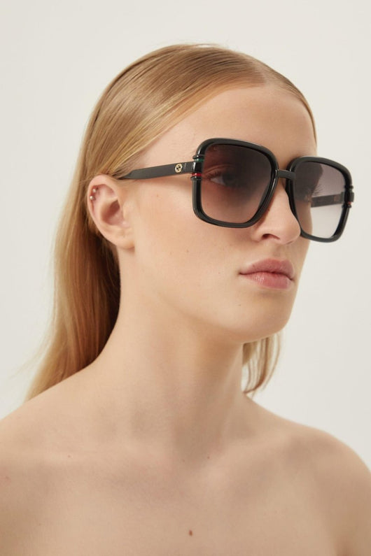 Gucci square shape black sunglasses - Lux Studios