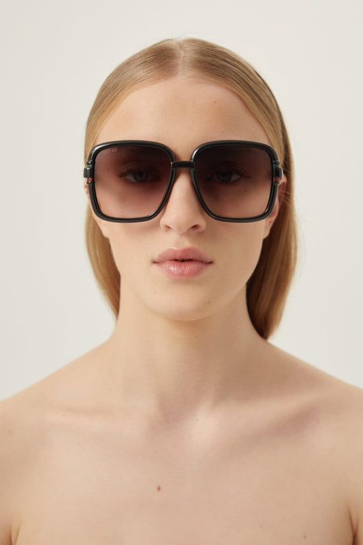 Gucci square shape black sunglasses - Lux Studios