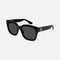 Gucci squared black acetate sunglasses