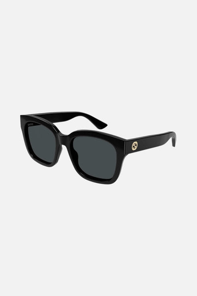 Gucci squared black acetate sunglasses - Lux Studios