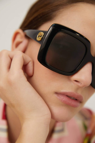Gucci squared black sunglasses - Lux Studios
