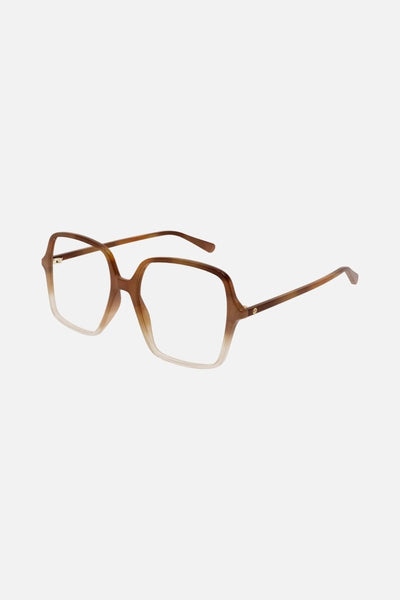 Gucci squared brown crystal frame - Lux Studios