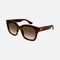 Gucci squared havana acetate sunglasses