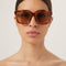 Gucci squared havana sunglasses
