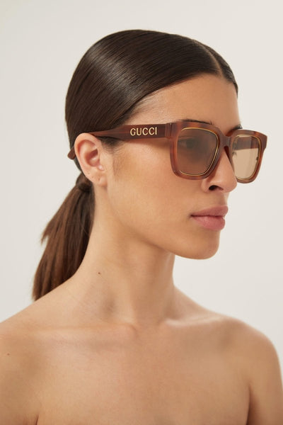Gucci squared havana sunglasses - Lux Studios