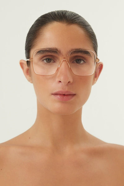 Gucci squared nude crystal frame - Lux Studios